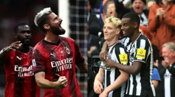 ماهي القنوات الناقلة لمباراة نيوكاسل وميلان اليوم في دوري أبطال أوروبا 2023-24 مجاناً