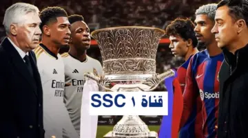 تردد قناة SSC 1 نايل سات الناقلة لنهائي كأس السوبر الإسباني 2024 بين ريال مدريد وبرشلونة اليوم (كلاسيكو الأرض)