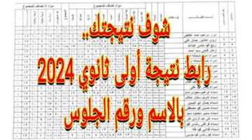 "نتيجتك هنا" .. رابط نتيجة أولى ثانوي 2024 بالاسم ورقم الجلوس