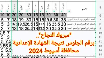 "مبروك النجاح".. برقم الجلوس نتيجة الشهادة الإعدادية محافظة أسيوط 2024