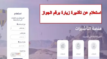 وزارة الخارجية توضح خطوات استعلام عن تأشيرة زيارة برقم الجواز عبر منصة visa.mofa.gov.sa