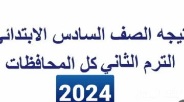ما هي خطوات الاستعلام عن نتيجة الصف السادس الابتدائي الترم الثاني؟