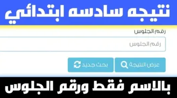 نتيجة الصف السادس الابتدائي الترم الثاني 2024 عبر موقع وزارة التربية والتعليم