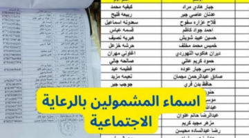 وزارة العمل.. الإعلان عن أسماء الرعاية الاجتماعية الوجبة الأخيرة في العراق