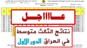 استعلم الآن.. نتائج صف ثالث متوسط 2024 ديالى، دهوك، المثنى، السليمانية دور اول نتائجنا results.mlazemna