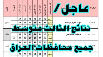 "رابط مباشر results.mlazemna" رابط نتائج الثالث متوسط الانبار وواسط وبغداد عبر وزارة التربية العراقية epedu.gov.iq