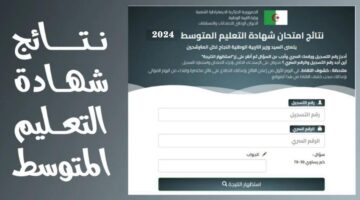 نتائج البيام bem onec dz 2024 شهادة التعليم المتوسط عبر موقع الديوان الوطني للامتحانات