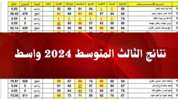 ظهور نتائج الثالث متوسط 2024 واسط على موقع نتائجنا results mlazemna وموقع وزارة التربية