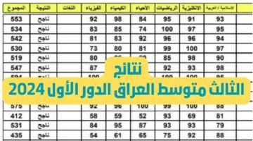 ظهرت أخيرًا.. استخراج نتائج الثالث متوسط 2024 جميع المحافظات عبر results.mlazemna