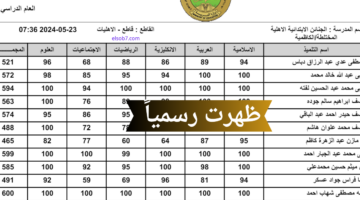 results.mlazemna.com هُنا رابط نتائج السادس الاعدادي 2024 pdf الدور الثالث موقع نتائجنا