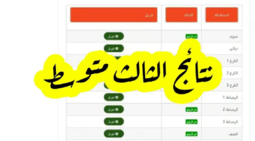 ظهرت هسه.. نتائج الثالث متوسط 2024 pdf عبر نتائجنا