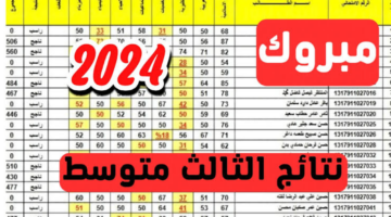 عاجل.. ظهور نتائج الثالث متوسط 2024 pdf بالكامل بكافة المحافظات بالعراق