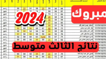 نتائج الصف الثالث المتوسط في العراق 2024 دور أول عبر ملازمنا ونتائجنا