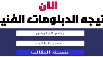 نتيجة الدبلومات الفنية برقم الجلوس و موعد ظهور النتيجة.. "وزارة التعليم" توضح