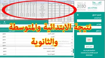 التعليم السعودي يعلن نتائج الطلاب عبر نور برقم الهوية 1445 لجميع المراحل الدراسية 