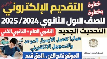 إلكتروني وورقي.. طريقة التقديم بالصف الأول الثانوي 2025 بجميع المحافظات