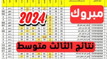 "حملها الآن" نتائج الثالث متوسط نينوي الدور الأول 2024