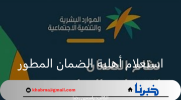 الموارد البشرية تعلن عن رابط استعلام أهلية الضمان الاجتماعي المطور دفعة أغسطس