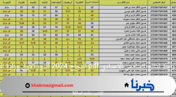 "منصة نجاح" رابط نتائج السادس الاعدادي pdf النجاح 2024 الدور الاول وزارة التربية العراقية