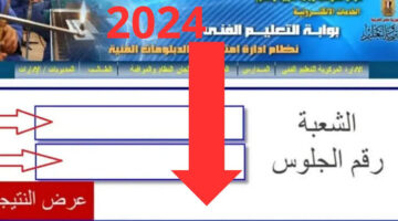 رابط وموعد ظهور نتيجة الدبلومات الفنية 2024 الصناعي والتجاري والزراعي عبر بوابة التعليم الفني
