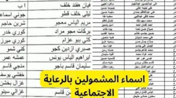 هنـا .. رابـط الإستعلام عن أسماء المشمولين بالرعاية الإجتماعية الوجبة الأخيرة 2024