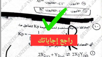 "حل الكيمياء" هُنا نموذج اجابات امتحان الكيمياء 2024 الثانوية العامة وتوزيع درجات الأسئلة