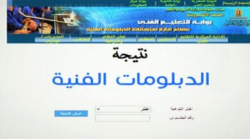 توزيع درجات المواد في نتيجة الدبلومات الفنية 2024 الدور الأول وطريقة الاستعلام عبر بوابة الوزارة