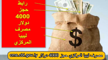 هُنـا.. رابط التسجيل لحجز العملات الأجنبية 4000 دولار 2024 منظومة الأغراض الشخصية cbl.gov.ly