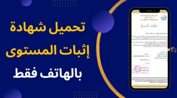 من هنا خطوات استخراج شهادة اثبات المستوي 2024 اليكم التفاصيل كاملة