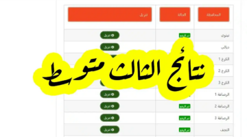 إعلان نتائج الثالث متوسط 2024 عموم المحافظات بالعراق عبر نتائجنا