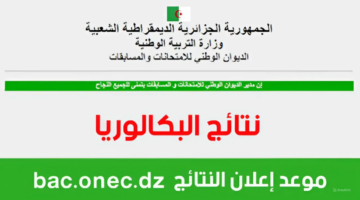 العد التنازلي يبدأ الأن.. موعد نتائج البكالوريا في الجزائر عبر وزارة التربية الوطنية
