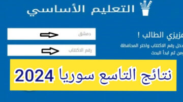 رابط سريع وفعال.. كيفية الاستعلام عن نتائج التاسع سوريا 2024 برقم الاكتتاب
