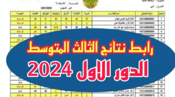 ظهرت تلغرام .. رابط نتائج الثالث متوسط 2024 الدور الاول موقع نتائجنا جميع محافظات العراق