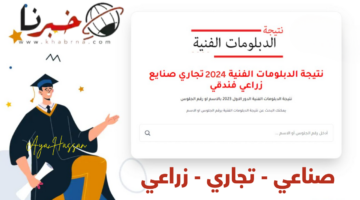 برقم الجلوس فقط.. رابط نتائج الدبلومات الفنية 2024 الدور الأول في جميع المحافظات 