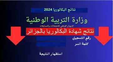 هنا.. رابط الاستعلام عن نتائج بكالوريا الجزائر 2024 الدور الأول بجميع المحافظات
