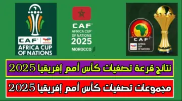 "ياترى مين في مجموعة مصر!!".. نتائج قرعة كأس الأمم الأفريقية 2025 المقررة إقامتها في المغرب