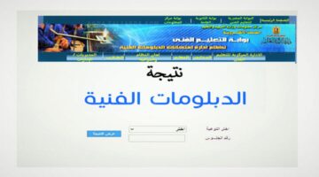 لينك فَعال.. نتيجه الدبلومات الفنيه التجاريه 2024 بوابة مركز معلومات وزارة التربية والتعليم