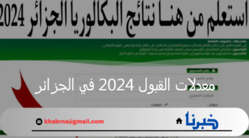 ظهرت الآن.. معدلات القبول 2024 في الجزائر جميع التخصصات عبر وزارة التربية والتعليم