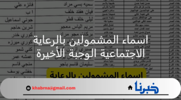 الاستعلام عن اسماء المشمولين بالرعاية الاجتماعية الوجبة الأخيرة 2024 عبر منصة مظلتي spa.gov.iq