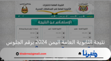 نتيجة الثانوية العامة اليمن 2024 برقم الجلوس والاسم عبر موقع وزارة التربية moe-ye.net