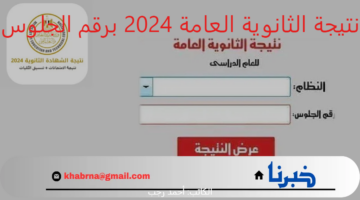 رابط رسمي بالدرجات.. نتيجة الثانوية العامة 2024 برقم الجلوس "ألف مبروك للناجحين"