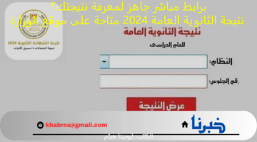 برابط مباشر جاهز لمعرفة نتيجتك؟.. نتيجة الثانوية العامة 2024 متاحة عبر موقع وزارة التربية والتعليم