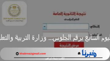 رابط نتيجة الثانوية العامة اليوم السابع برقم الجلوس 2024 وزارة التربية والتعليم تحدد ميعاد ظهور النتائج