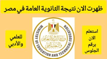 ظهرت رسميًا الآن .. رابط استخراج نتيجة الثانوية العامة 2024 بالاسم فقط