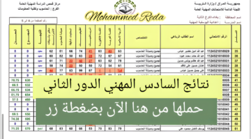 ظهرت رسمياً.. نتائج السادس المهني الدور الثاني 2024 جميع المحافظات