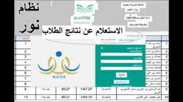 كيفية استخراج نتائج الطلاب برقم الهوية نظام نور noor.moe.gov.sa1446