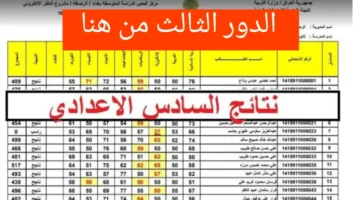 موقع نتائج السادس الإعدادي 2024 كافة الطلاب في العراق برابط مباشر