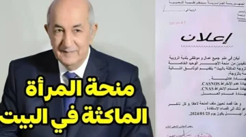 كيفاش التقديم؟ .. رابط رسمي للتسجيل في منحة المرأة الماكثة في البيت anem.dz بخطوات رسمية واهم الشروط