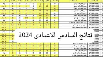 results نتائج السادس الإعدادي 2024 الدور الثالث «طالع هنا» عبر موقع نتائجنا وناجح