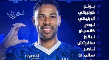 تشكيلة الهلال ضد الفتح في دوري روشن السعودي 2025